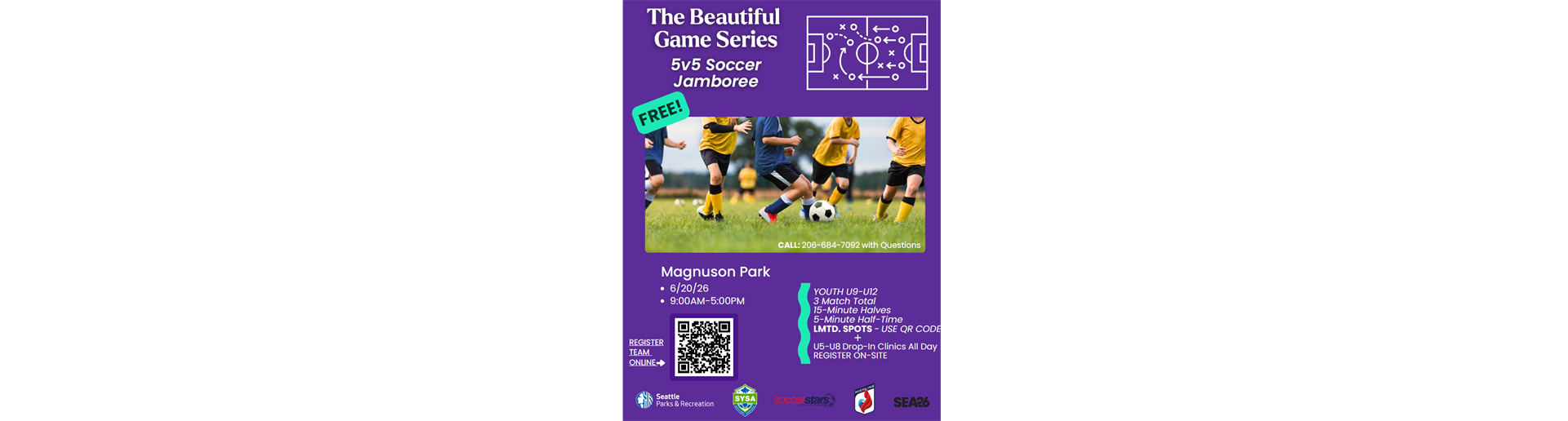 Seattle 5V5 Jamboree, June 20th at Magnuson 
